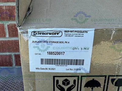 NEW BOX OF 20 - SP BEL ART SCIENCWARE 188520017 POLYPROPYLENE FREEZER BOXES 25 PLACE