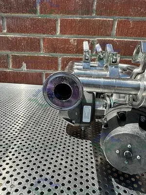 USED 5 ITT PURE FLO ADVANTAGE STAINLESS STEEL DIAPHRAGM VALVE W/ 1" SANITARY FITTINGS