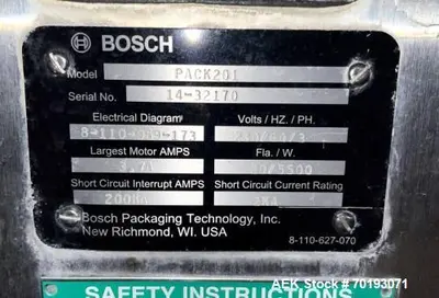 USED BOSCH PACK 201