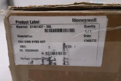HONEYWELL 51401437-300 REV J NEW IN BOX KEYBOARD ASSEMBLY STOCK G413