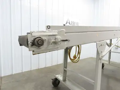 Wardcraft 24"x 10' Portable Incline Belt Conveyor .33Hp 3PH Chain Drive 36FPM