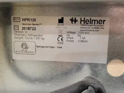 USED HELMER HPR120