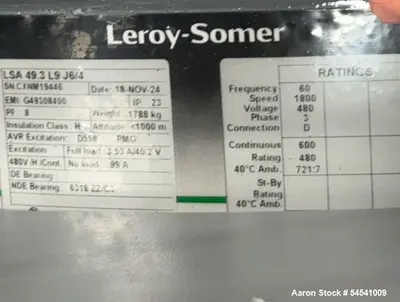 Used MTU ONSITE ENERGY DS900 Diesel Generators Illinois US | Aaron Equipment #1283666