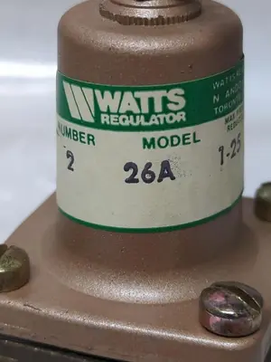 New | in-Stock WATTS 26A Pump & Valve Parts Ohio US | Surplus Asset Holdings #1243704