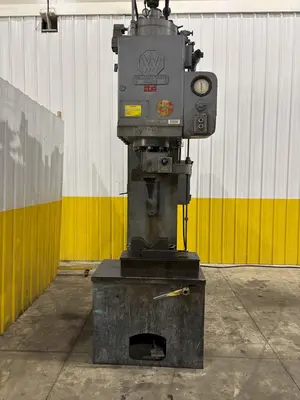 75 TON WILLIAMS & WHITE HYDRAULIC GAP FRAME PRESS 16" STROKE: STOCK #23566