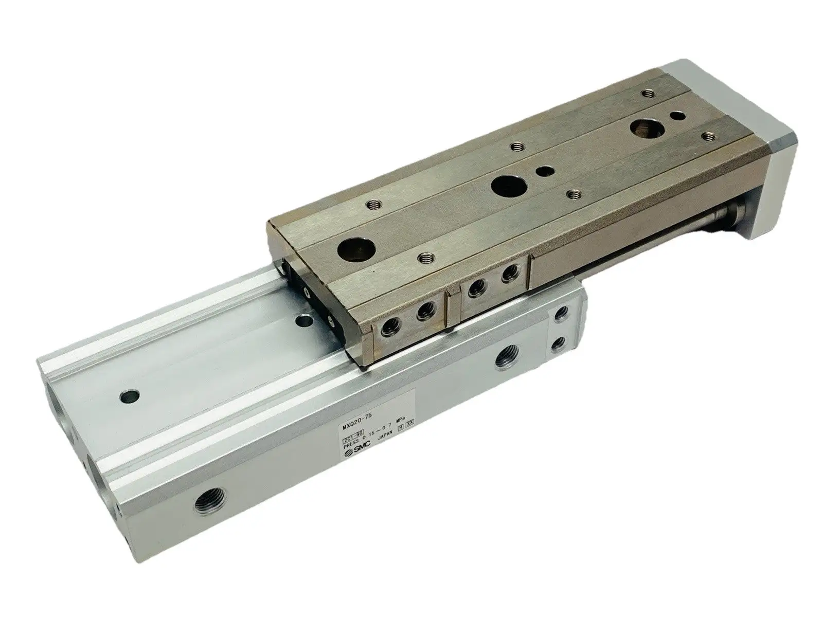 MXQ20-75 | SMC  Pneumatic Guided Slide Table 20mm Bore 75mm Stroke - New Other