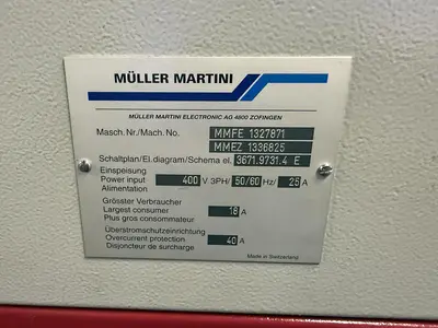 USED 2007 MULLER MARTINI MERIT-S THREE KNIFE TRIMMER
