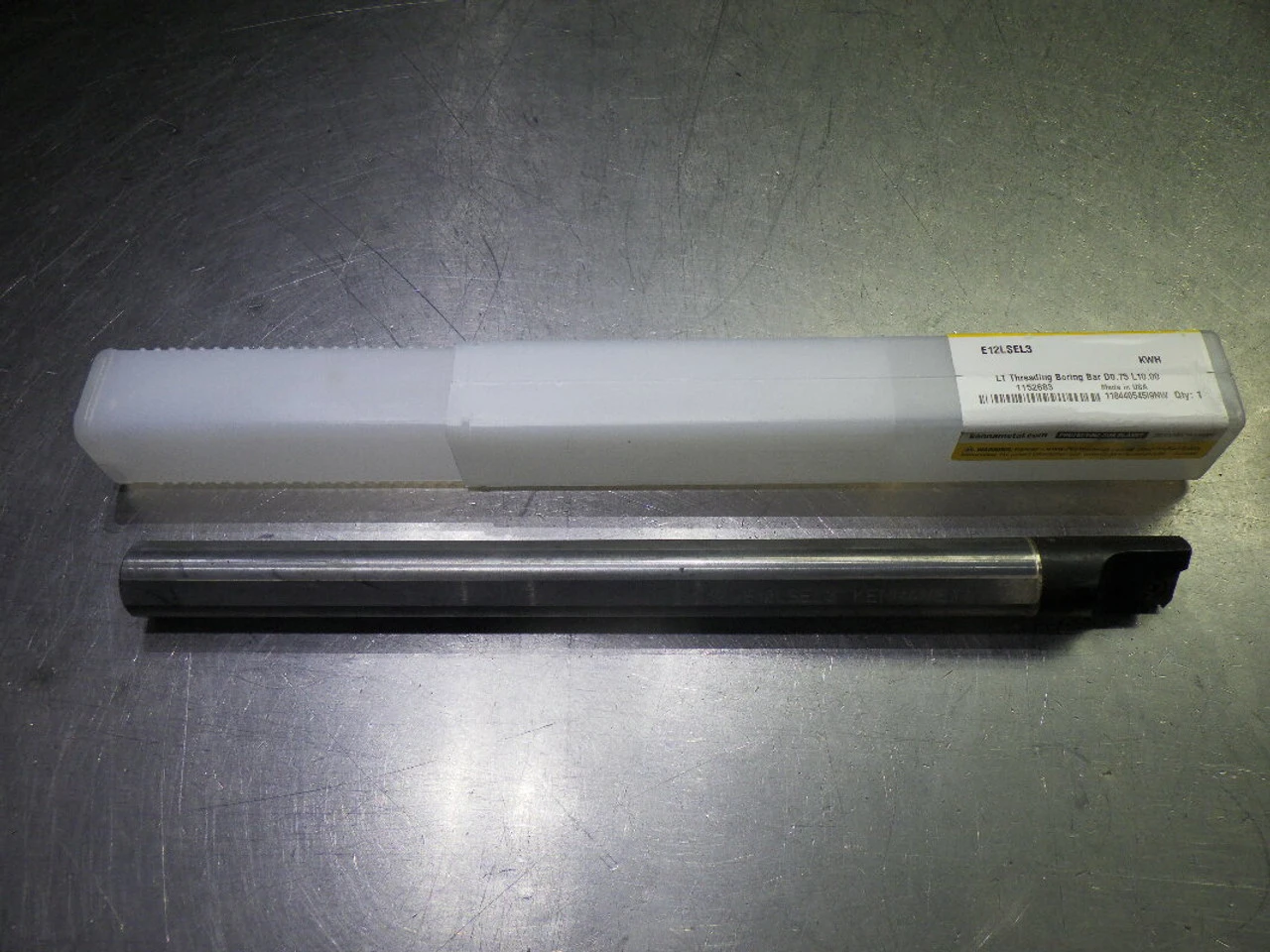 Kennametal .90" Carbide Threading Bar 3/4" Shank E12LSEL3 KWH (LOC3364)