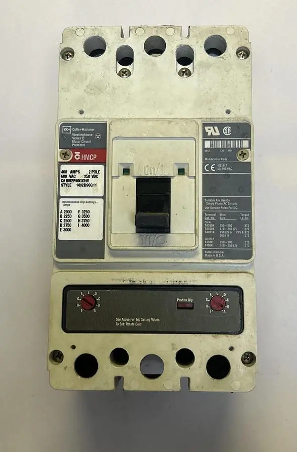 Used CUTLER-HAMMER HM2P400X5W Miscellaneous Equipment (Electrical & Power) | Surplus Asset Holdings #1203579