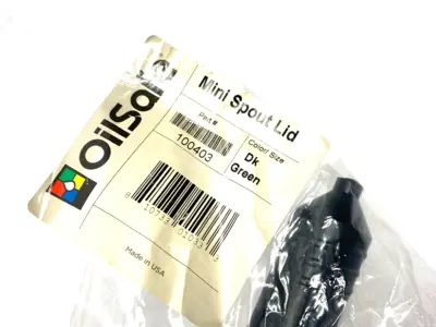 NEW OILSAFE MINI SPOUT LID, DARK GREEN