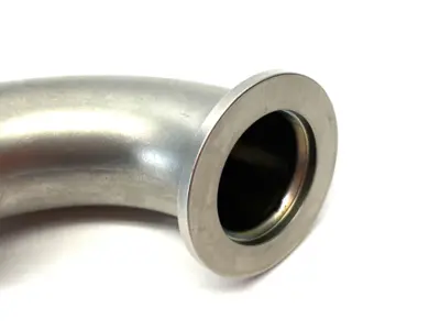 USED AGILENT STAINLESS STEEL ELBOW, 90°, NW25, 1.97 INCH CLEARANCE