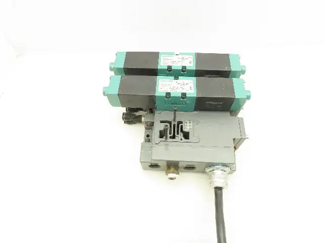 Numatics MK15 Pneumatic Solenoid Valve 3-Pos 24VDC Flexiblock 3-Station Manifold