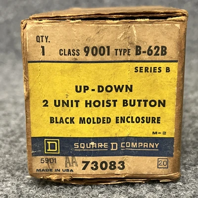 New | in-Stock Square D 9001 B-62B Industrial Controls California US | Davliegogo LLC #1708461