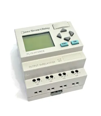 Used IDEC SmartRelay Programmable CPU 8xDC Input, 4xRELAY/10A Output PLC Input & Output Michigan US | Maverick Industrial Sales #1396936