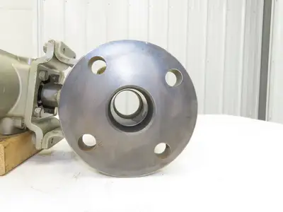 NDV Nippon E100N DN50 2" Flanged 2-Way Ball Valve & Pneumatic Actuator EPN1101N