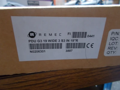 NEW REMEC PDU G3 10 WIDE 3 S3 IN 19'' R