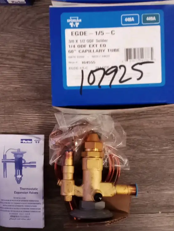 Used Sporlan Sporlan thermostatic expansion valve Edge-1/5-C PN(164555) Chiller & Refrigeration Parts US | Infinity wholesale & Supply LLC #1305770
