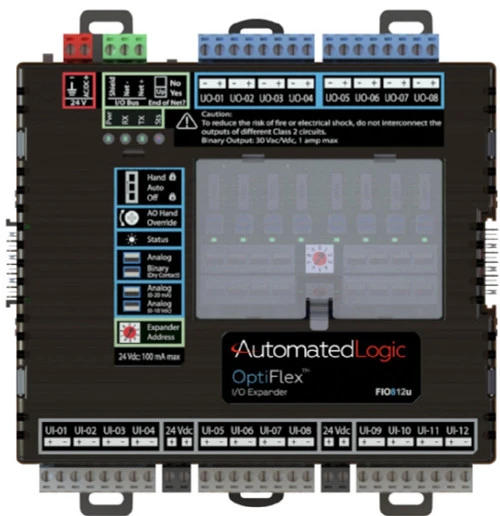 ALC Automated Logic FIO812u OptiFlex I/O Expander for Large Equipment Controller [Refurbished]