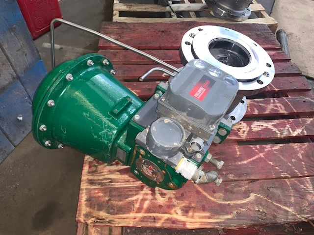 Fisher 8" V150 Stainless Steel V-Ball Control Valve