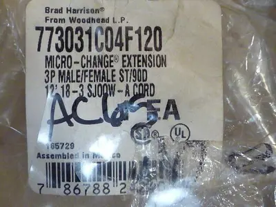 NEW BRAD HARRISON / WOODHEAD 773031C04F120