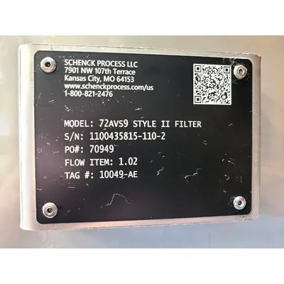 USED SCHENCK PROCESS 72AVS9