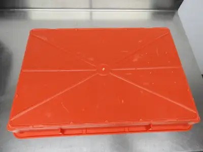 Used Doughmate Used Red DoughMate CPT-7D Commercial Plastic Dough Tray 26"Lx18"Wx3"H Food, Restaurant, & Bakery Parts & Accessories Illinois US | Falcon Restaurant Supply #1376526