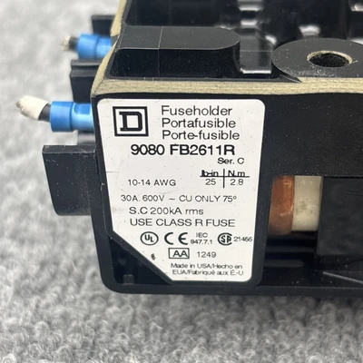 Used Square D ["9080 FB2611", "SAMI-2I"] Fuse Accessories California US | Davliegogo LLC #1708066