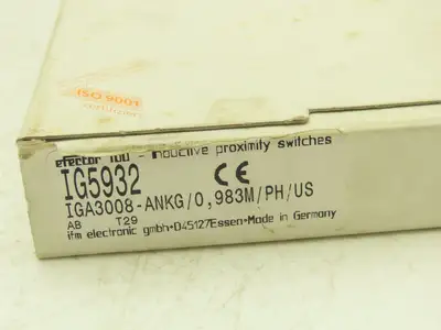 IFM Efector IG5932 Proximity Sensor Switch Capacitive 18mm IGA3008-ANKG Lot of 2