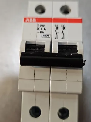 ABB Circuit Breaker S202-K4A 2-Pole. Loc 4C-3