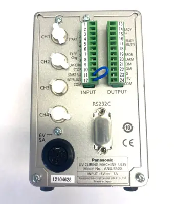 USED PANASONIC AICURE LED SPOT TYPE UV CURING MACHINE 4-CHANNEL