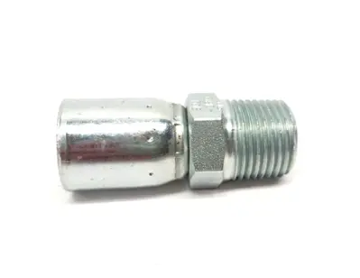 08E-108 | Danfoss Weatherhead  Male Pipe Crimp Hose Fitting 1/2" Tube 1/2" NPT 2PK - New Other