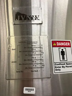 Used 2014 JV NORTHWEST 20 UTF Stainless Steel Tanks Oregon US | Ager Tank & Equipment Co. #1543358