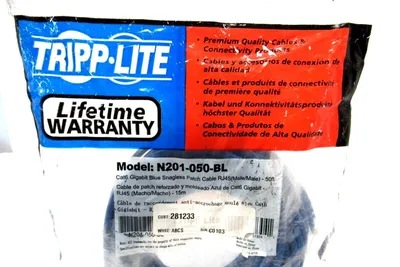 NEW TRIPP LITE N201-050-BL ETHERNET CABLE N201050BL