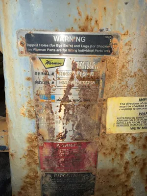 Used WARMAN 064EAHQQQMM273A Pumps South Carolina US | Yellow Tag Capital Recovery #1328060