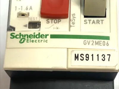 Used Schneider Electric TeSys Deca Manual Starter and Protector 1 to 1.6A Starters Michigan US | Maverick Industrial Sales #1400881