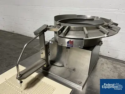 Unknown Table with Vibratory Bowl Feeders, Portable