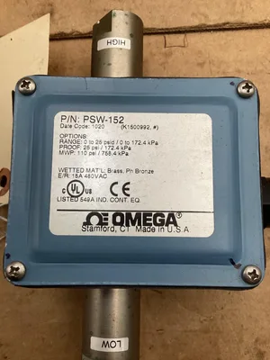 Omega General Purpose Industrial Pressure Switch; PSW-152