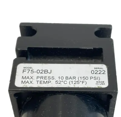 NEW PARKER F75-02BJ 1/4" FILTER F7502BJ