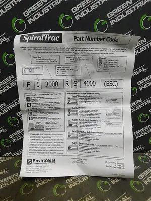 EnviroSeal FI3000RS4250(ESC) SpiralTrac Axially Split Seal Version F Type S New