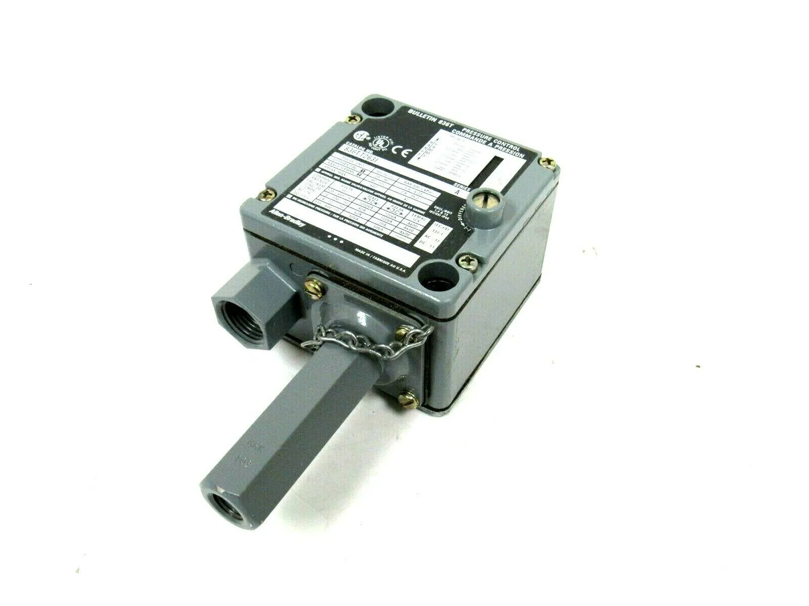 NEW ALLEN BRADLEY 836T-T263J PRESSURE SWITCH SER A 836TT263J