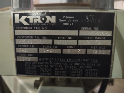 USED K-TRON EURODRIVE Does Not Apply