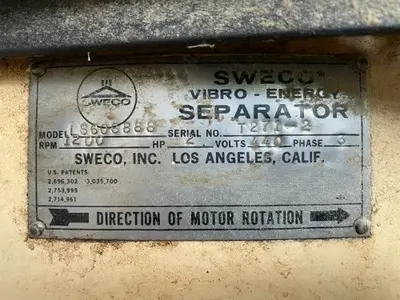 USED SWECO LS60S888