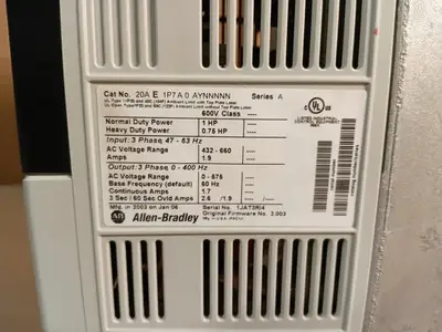 NEW ALLEN-BRADLEY 20AE1P7A0AYNNNNN