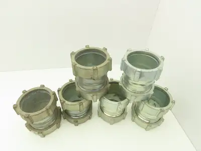 3-1/2" EMT Compression Connector Union Lot of 6