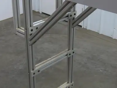 Parco Crossover Bridge Ladder Conveyor Walkover 40" Tall 47" Wide Aluminum
