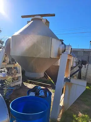 Mixer, Conical, 100 CF, 304 Stainless Steel, Gemco, 7.5 HP, #S741455