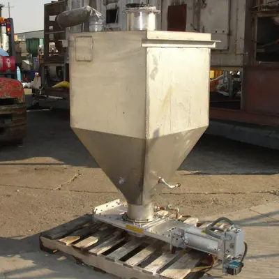 SPC6409  Bin Hopper Silo 15 cu.ft., bulk storage bin, Stainless Steel
