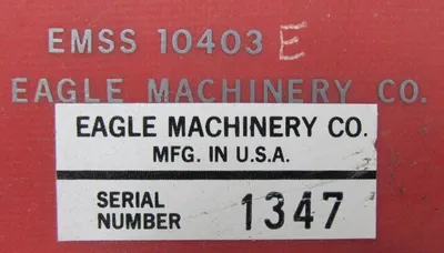 USED EAGLE MACHINERY EMSS-10403 CONTROL BOARD EMSS10403 EMSS-10403-E