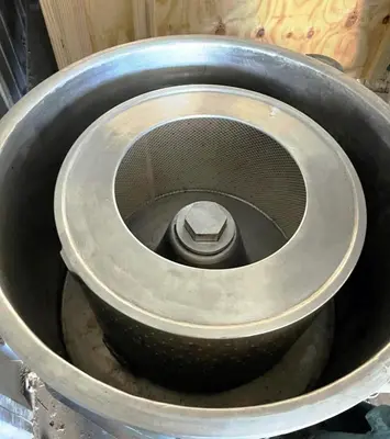 ATM/De Laval 20 x 14 perforate basket centrifuge, 316SS.