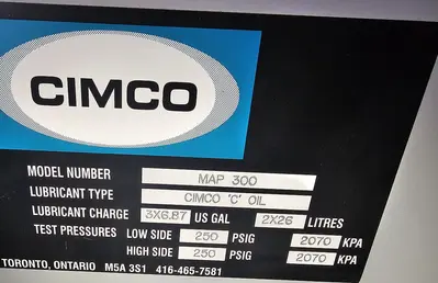 USED 2010 TOROMONT CIMCO C6-W08AHE